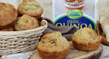 Muffin con farina di quinoa
